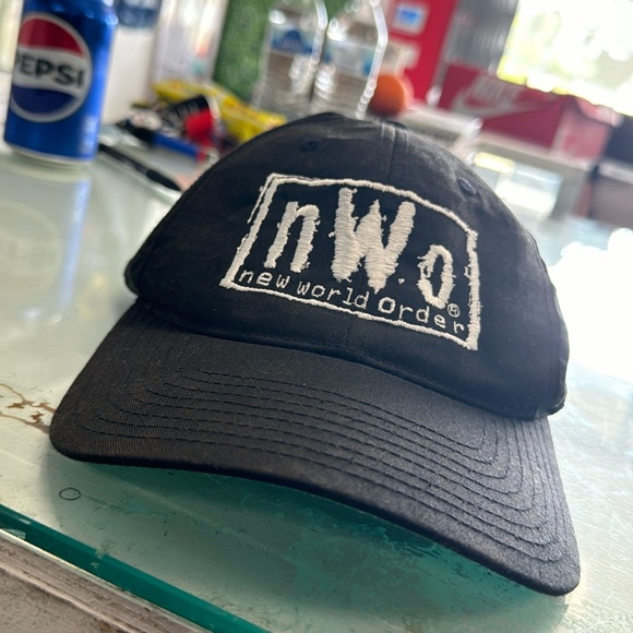 Vintage 90s New World Order NWO Wrestling WCW WWF 1997 Snapback Hat Adult Used - Picture 1 of 11